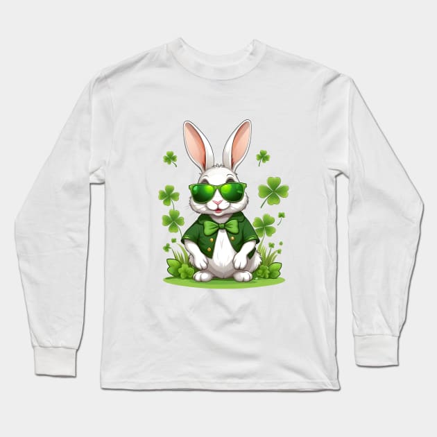 Lucky Bunny Long Sleeve T-Shirt by Rebirth Designs